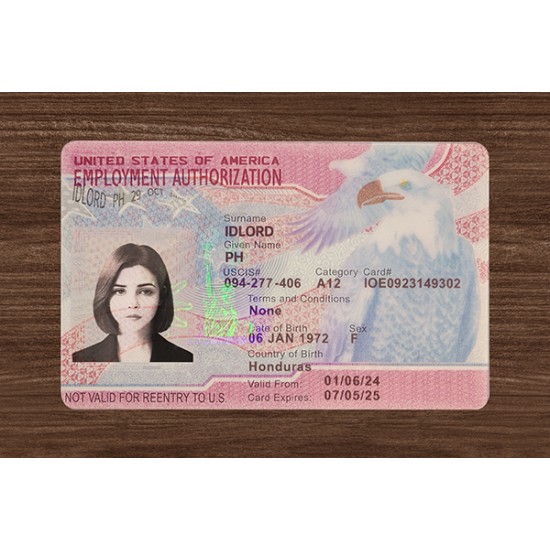 Ead Fake id front side